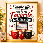 You're My Favourite Notification Couple Wall A4 Frame – Romantic Love Quote